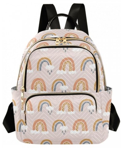 Rainbows Backpack Purse for Women Small Mini Women's Fashion Backpack with Double Zipper Weekend Bag,S Medium $15.19 Backpacks