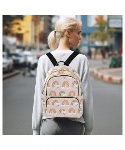 Rainbows Backpack Purse for Women Small Mini Women's Fashion Backpack with Double Zipper Weekend Bag,S Medium $15.19 Backpacks