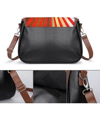 159787829 Women Crossbody Clutch Purse Handbag Shoulder Bags Decorative Background With Red Both Dark Blue $17.38 Shoulder Bags