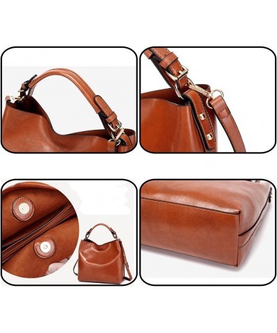 Women Handbags PU Leather Shoulder Bag Messenger Bag Top Handle Bag Red $22.43 Shoulder Bags