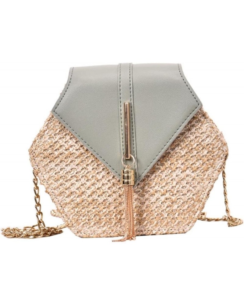 1pc Straw Woven Bag Shoulder Bag Over The Shoulder Purses for Women Womens Straw Handbag Sling Bag for Green $9.77 Crossbody ...