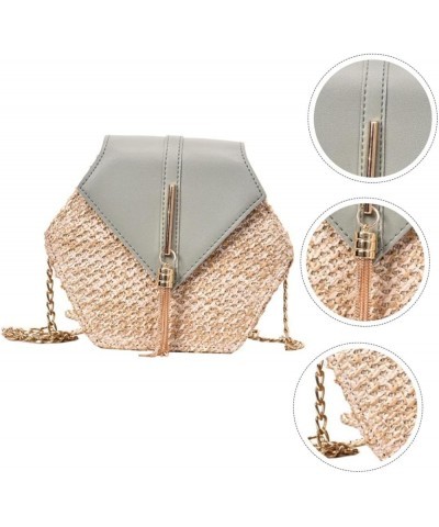 1pc Straw Woven Bag Shoulder Bag Over The Shoulder Purses for Women Womens Straw Handbag Sling Bag for Green $9.77 Crossbody ...