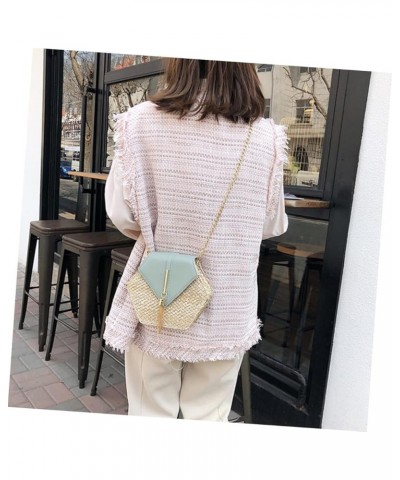 1pc Straw Woven Bag Shoulder Bag Over The Shoulder Purses for Women Womens Straw Handbag Sling Bag for Green $9.77 Crossbody ...