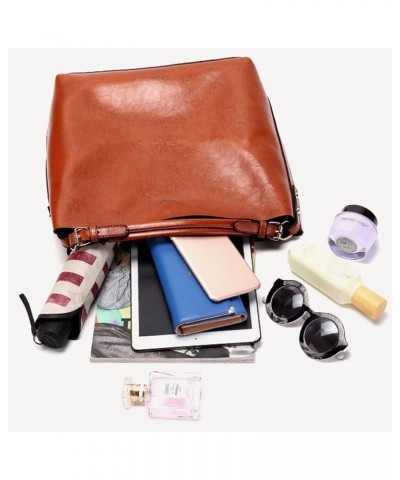 Women Handbags PU Leather Shoulder Bag Messenger Bag Top Handle Bag Red $22.43 Shoulder Bags