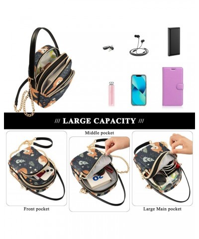 Crossbody Bag for Women, Cute Squirrel Phone Purse Detachable Chain Bag Shoulder Handbag Wallet $12.47 Crossbody Bags