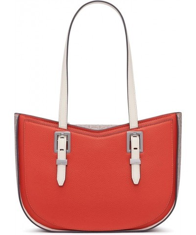 Willow East/West Tote Spicy Orange/Almond/Taupe/Cherub White $47.03 Totes