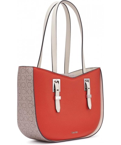 Willow East/West Tote Spicy Orange/Almond/Taupe/Cherub White $47.03 Totes