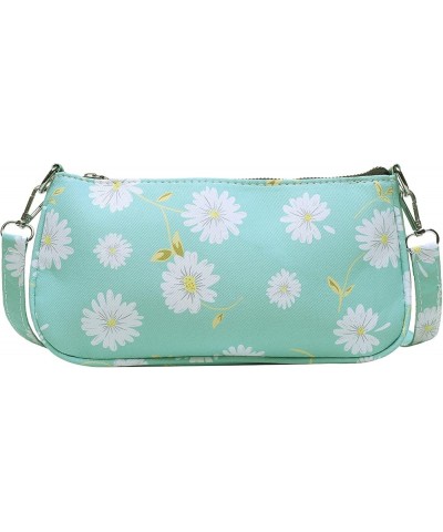 Daisy Crossbody Bag Floral Shoulder Bag fro Women Girls Green $11.59 Shoulder Bags