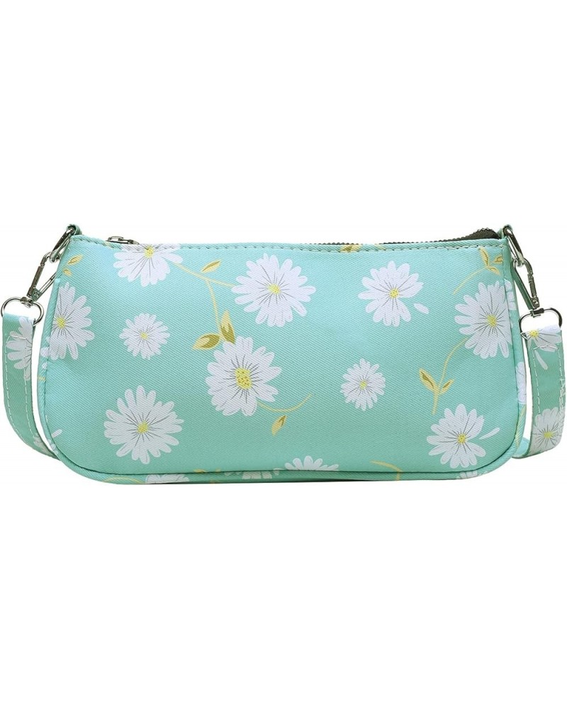 Daisy Crossbody Bag Floral Shoulder Bag fro Women Girls Green $11.59 Shoulder Bags