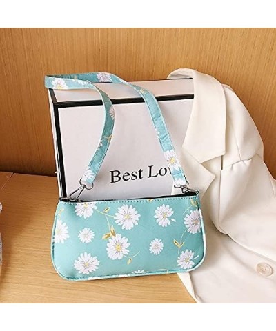 Daisy Crossbody Bag Floral Shoulder Bag fro Women Girls Green $11.59 Shoulder Bags