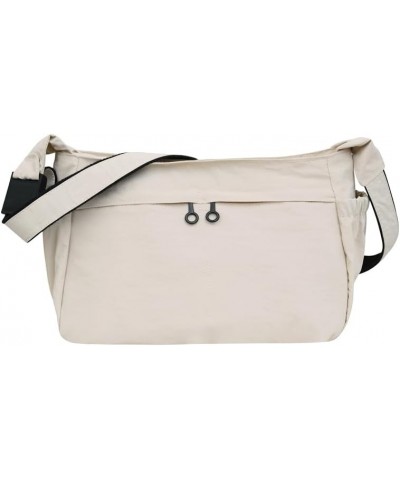 Nylon Purses for Women Nylon Hobo Shoulder Crossbody Messenger Bag Sports Bag 2024 Beige $11.21 Crossbody Bags