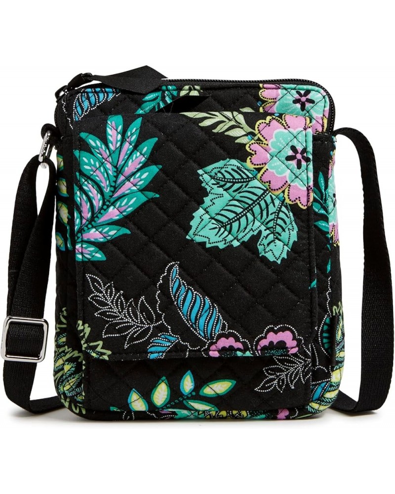 Women's Cotton Mini Hipster Crossbody Purse with RFID Protection Island Garden - Recycled Cotton $28.20 Crossbody Bags