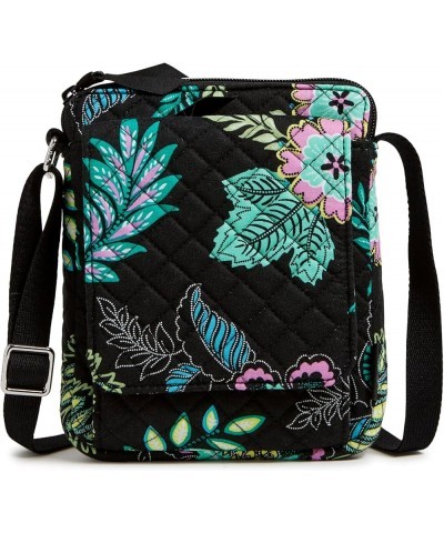 Women's Cotton Mini Hipster Crossbody Purse with RFID Protection Island Garden - Recycled Cotton $28.20 Crossbody Bags