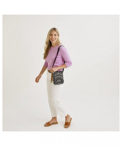 Women's Cotton Mini Hipster Crossbody Purse with RFID Protection Island Garden - Recycled Cotton $28.20 Crossbody Bags