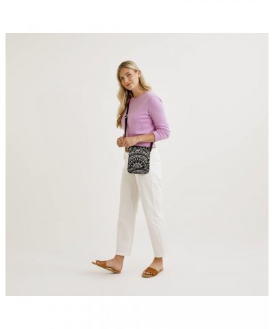 Women's Cotton Mini Hipster Crossbody Purse with RFID Protection Island Garden - Recycled Cotton $28.20 Crossbody Bags