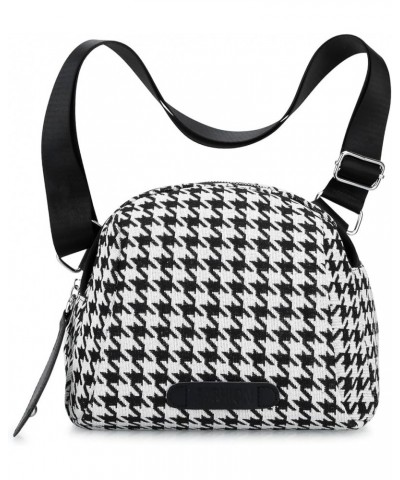 Crossbody Purse Small Messenger Bags for Women Shoulder Bag… Houndstooth Bag-black $12.23 Messenger Bags