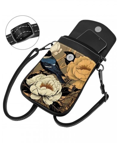 Crossbody Bags for Women,Crossbody Bag Men,Small Sling Bag,Birds and Flowers Vintage,Crossbody Purse $10.61 Crossbody Bags