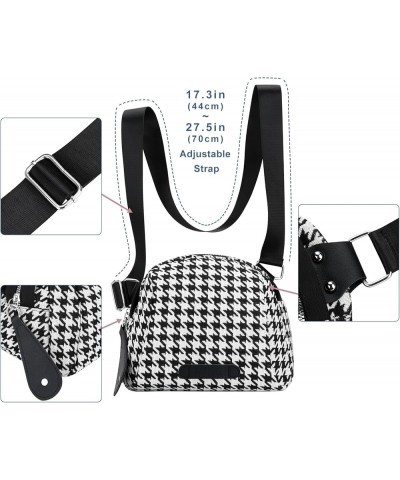 Crossbody Purse Small Messenger Bags for Women Shoulder Bag… Houndstooth Bag-black $12.23 Messenger Bags