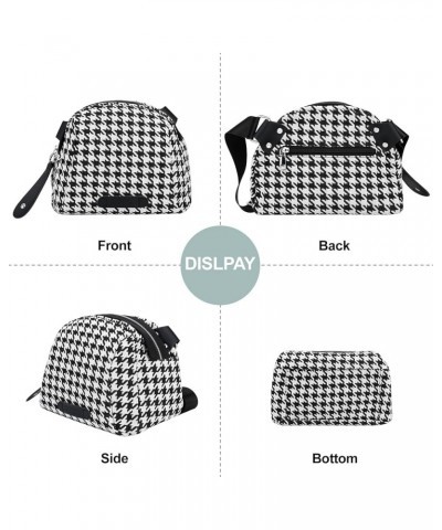 Crossbody Purse Small Messenger Bags for Women Shoulder Bag… Houndstooth Bag-black $12.23 Messenger Bags