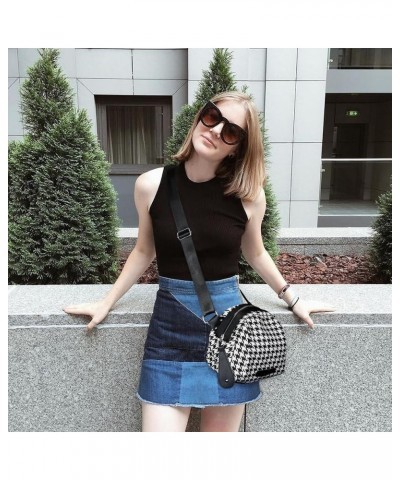 Crossbody Purse Small Messenger Bags for Women Shoulder Bag… Houndstooth Bag-black $12.23 Messenger Bags