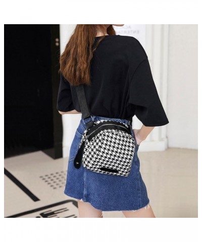 Crossbody Purse Small Messenger Bags for Women Shoulder Bag… Houndstooth Bag-black $12.23 Messenger Bags