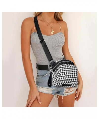 Crossbody Purse Small Messenger Bags for Women Shoulder Bag… Houndstooth Bag-black $12.23 Messenger Bags