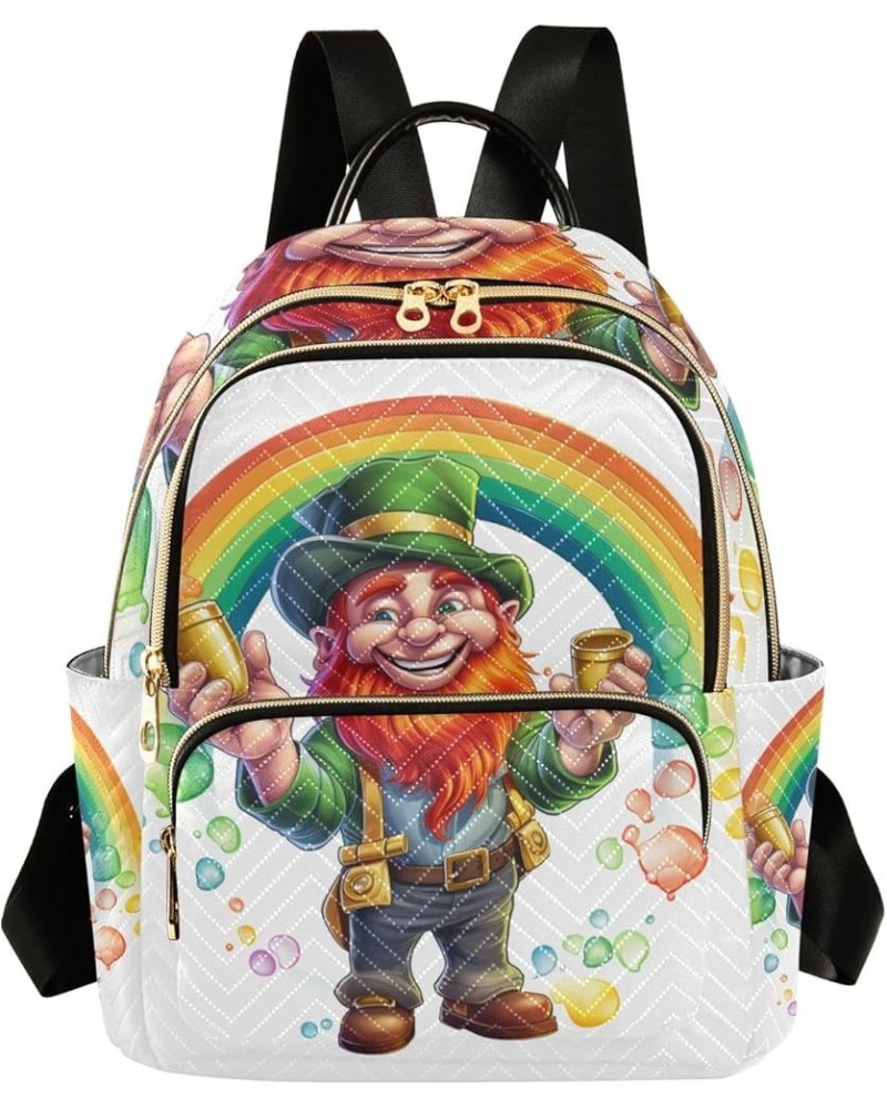 Small Backpack Purse for Women, St. Patrick's Day Man Travel Bag Casual Daypack Shoulder Bag Medium $20.15 Backpacks